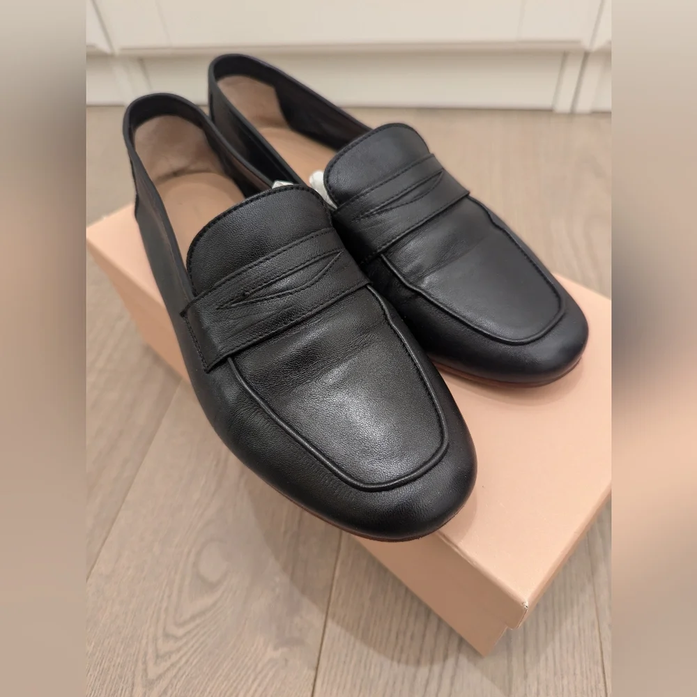 Mansur Gavriel Classic Loafers in Black Size 6 - Picture 1 of 7